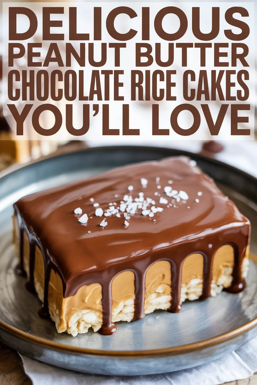 Delicious Peanut Butter Chocolate Rice Cakes You’ll Love