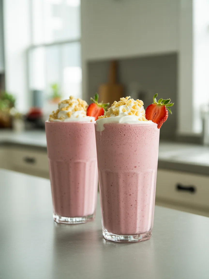Strawberry Shortcake Protein Smoothie