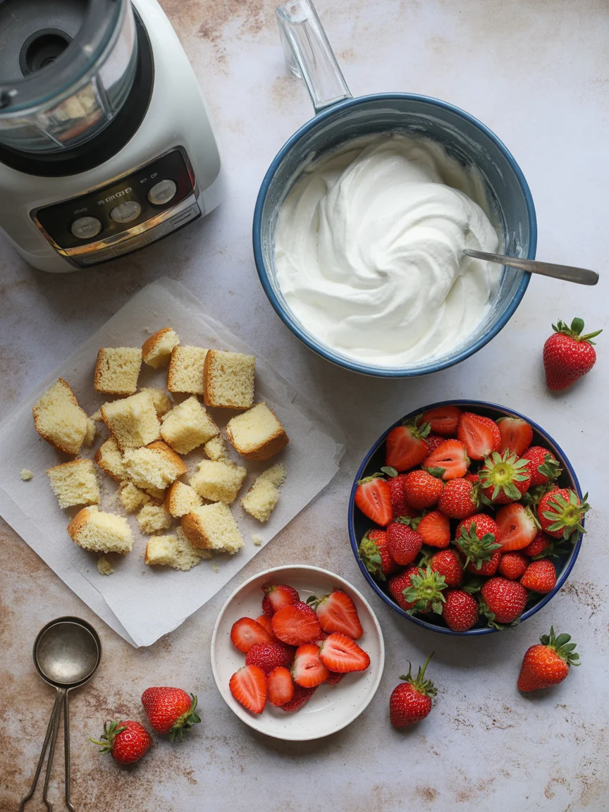 Deliciously Creamy Strawberry Shortcake Protein Smoothie You’ll Love