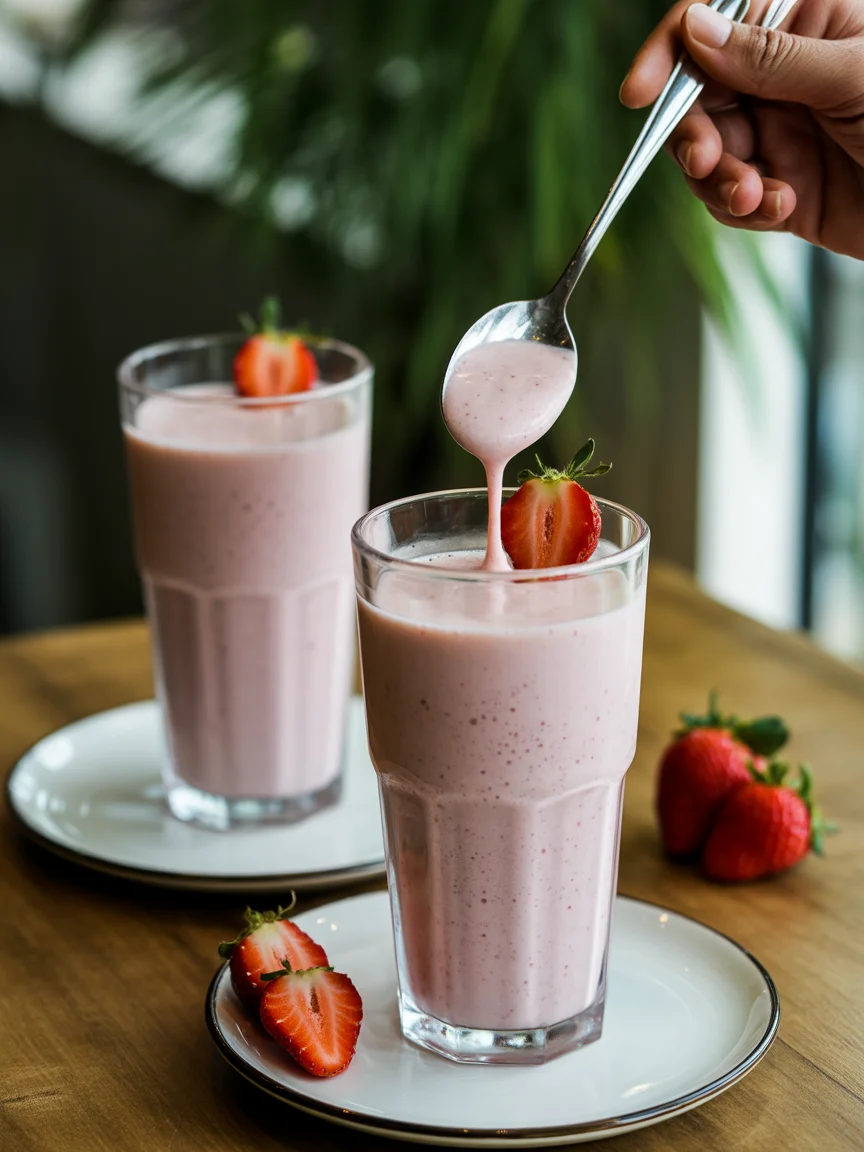 Strawberry Shortcake Protein Smoothie