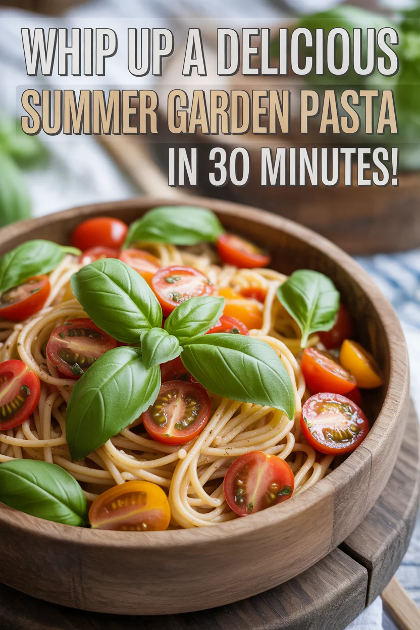 Whip Up a Delicious Summer Garden Pasta in 30 Minutes!