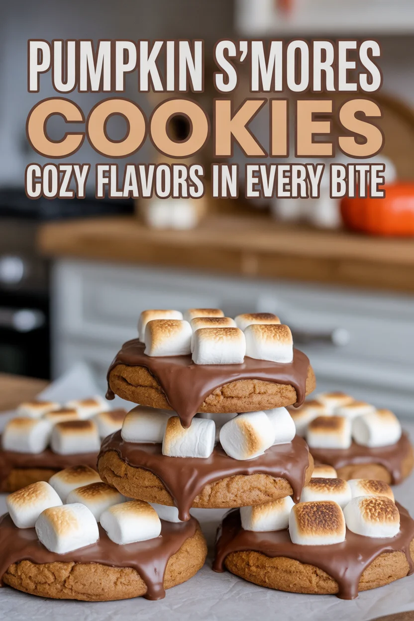 Pumpkin S'mores Cookies