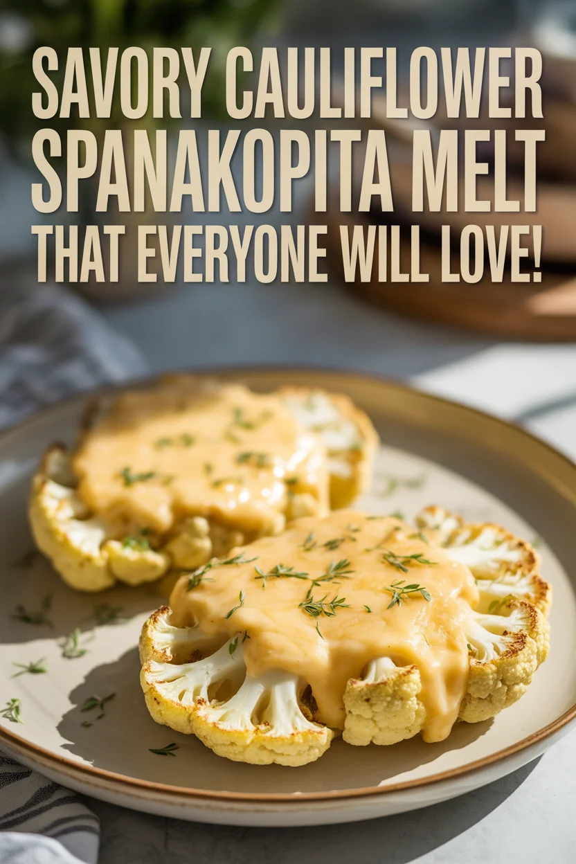 Cauliflower Spanakopita Melt