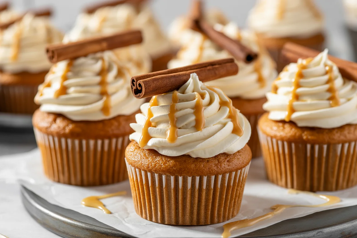 Apple Cider Cupcakes with Maple Cream Cheese Frosting 2 Apple Cider Cupcakes