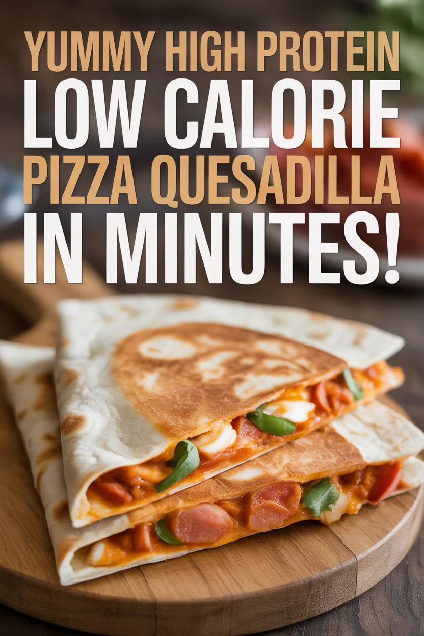 Yummy High Protein Low Calorie Pizza Quesadilla in Minutes! 10 High Protein Low Calorie Pizza Quesadilla