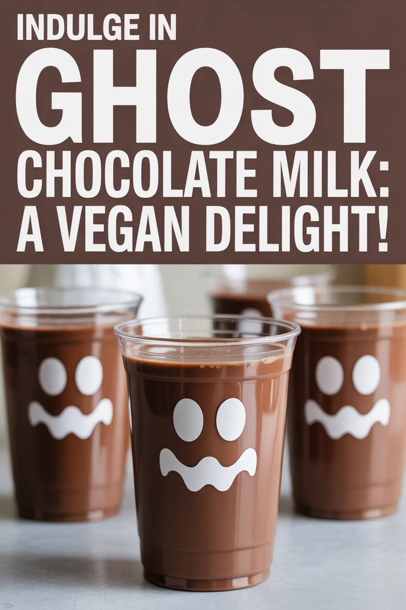 Indulge in Ghost Chocolate Milk: A Vegan Delight!