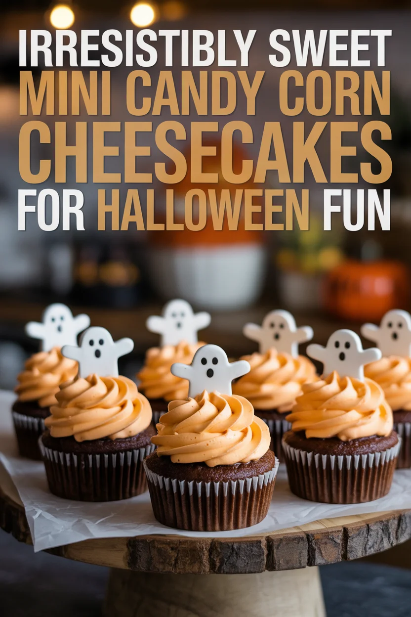 Irresistibly Sweet Mini Candy Corn Cheesecakes for Halloween Fun