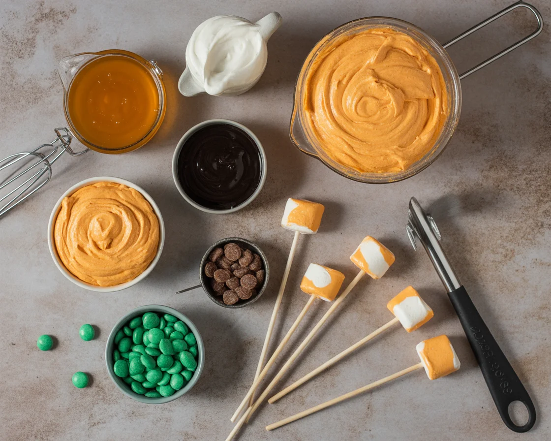 Pumpkin Marshmallow Lollipops