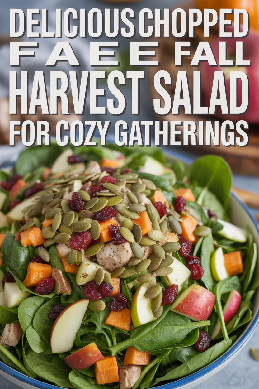 Delicious Chopped Fall Harvest Salad for Cozy Gatherings
