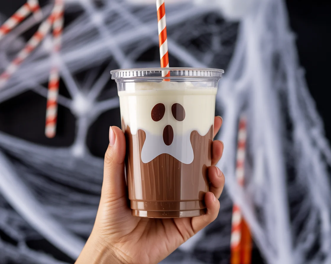 Ghost Chocolate Milk (with vegan milk)