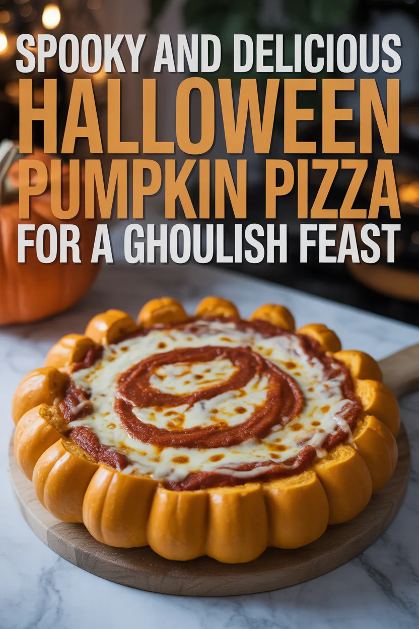 Spooky and Delicious Halloween Pumpkin Pizza for a Ghoulish Feast