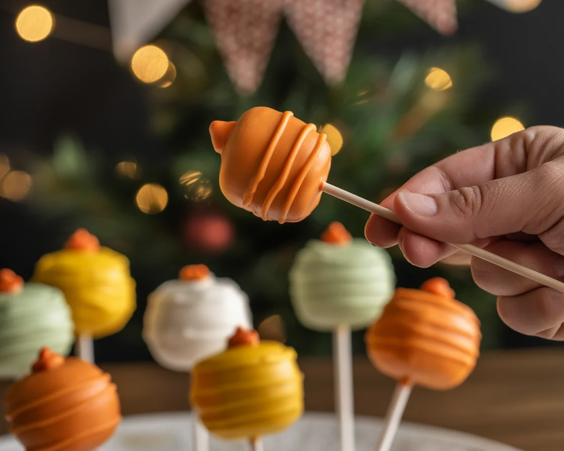 Pumpkin Marshmallow Lollipops