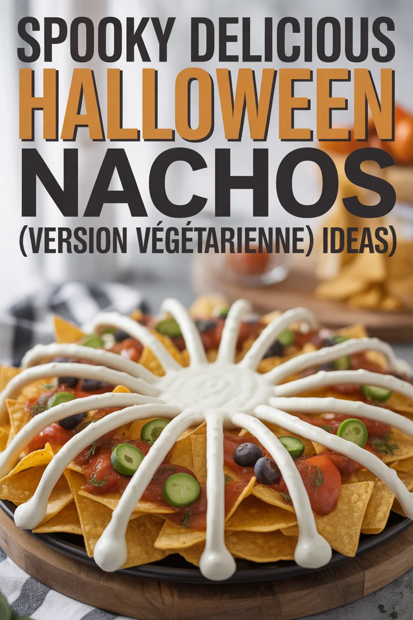 Spooky Delicious Halloween Nachos (version végétarienne) Ideas