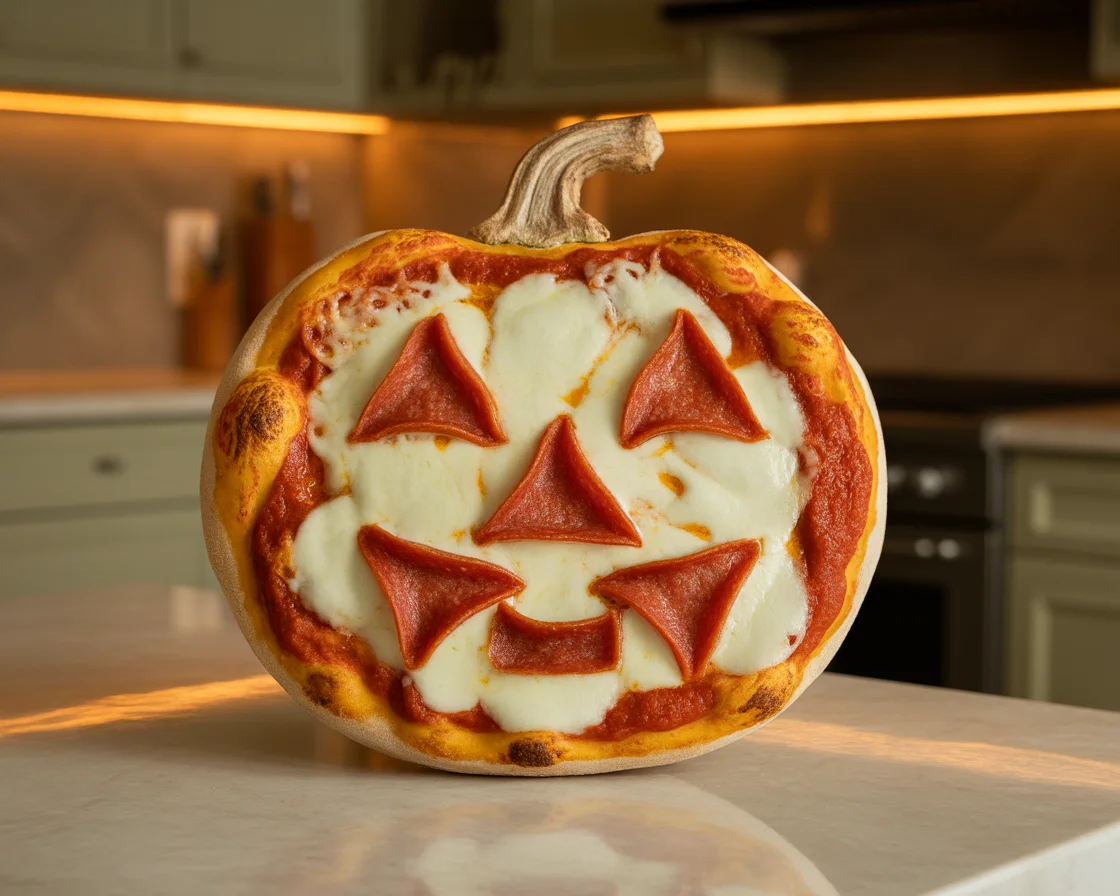 Spooky and Delicious Halloween Pumpkin Pizza for a Ghoulish Feast