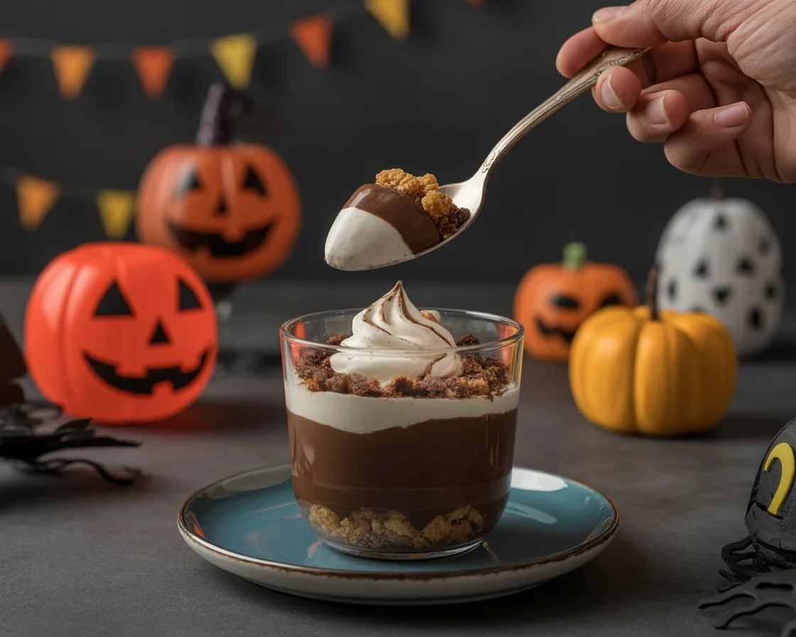 Creepy-Cute Graveyard Pudding Cookie Cups for Halloween Fun!