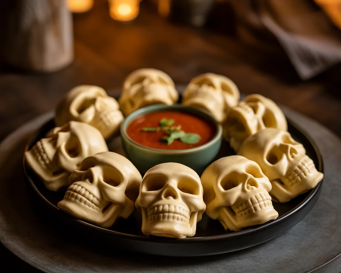 Cheesy Pizza Skulls That'll Haunt Your Taste Buds