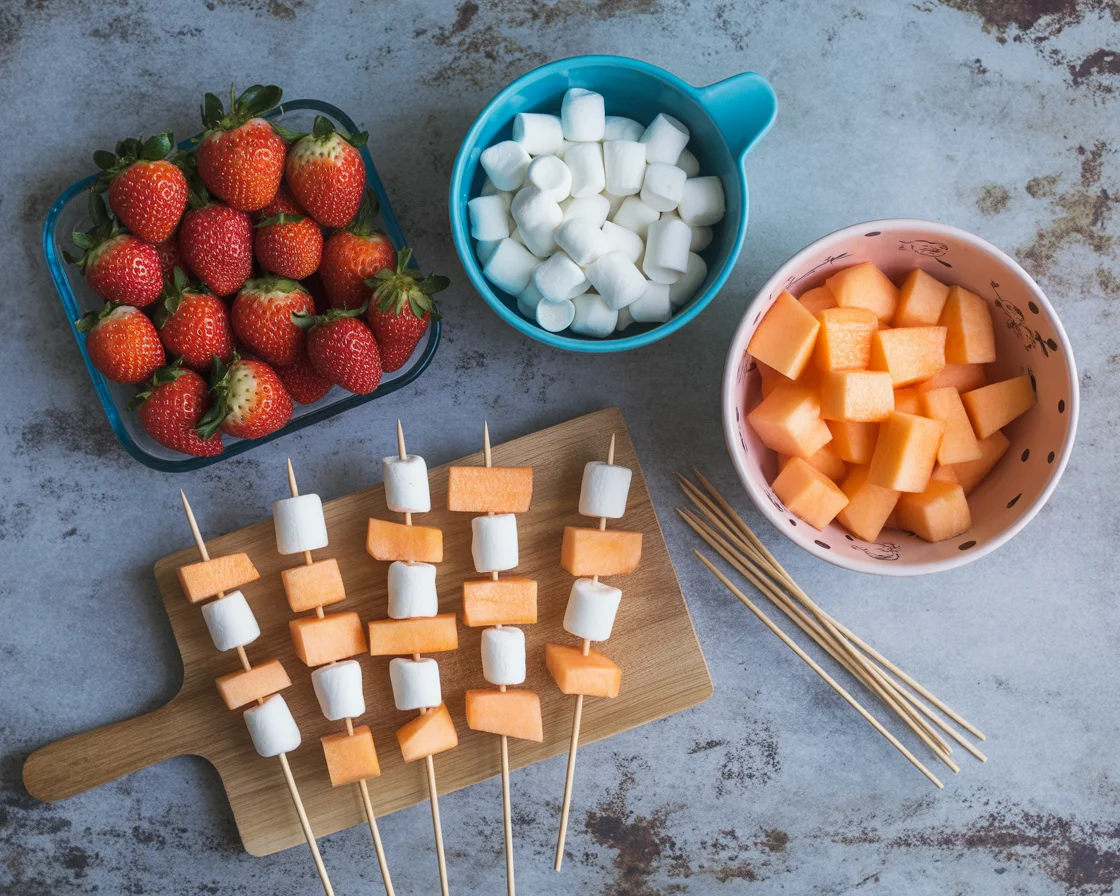 Ghost Fruit Skewers