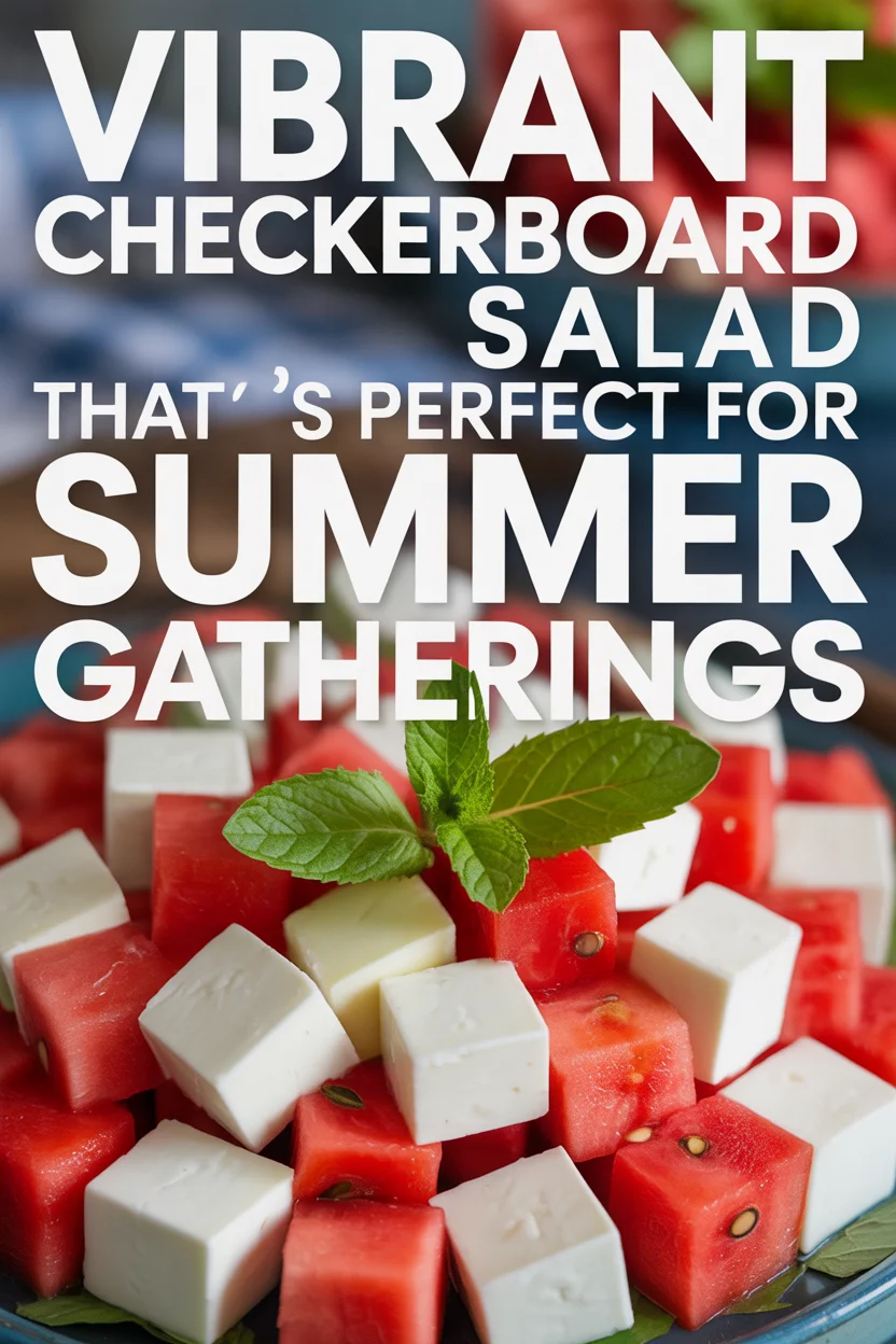 Vibrant Checkerboard Salad That’s Perfect for Summer Gatherings