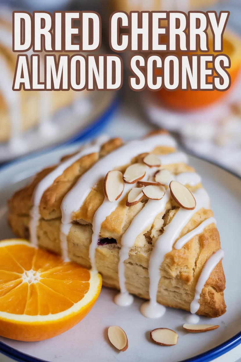 Dried Cherry Almond Scones