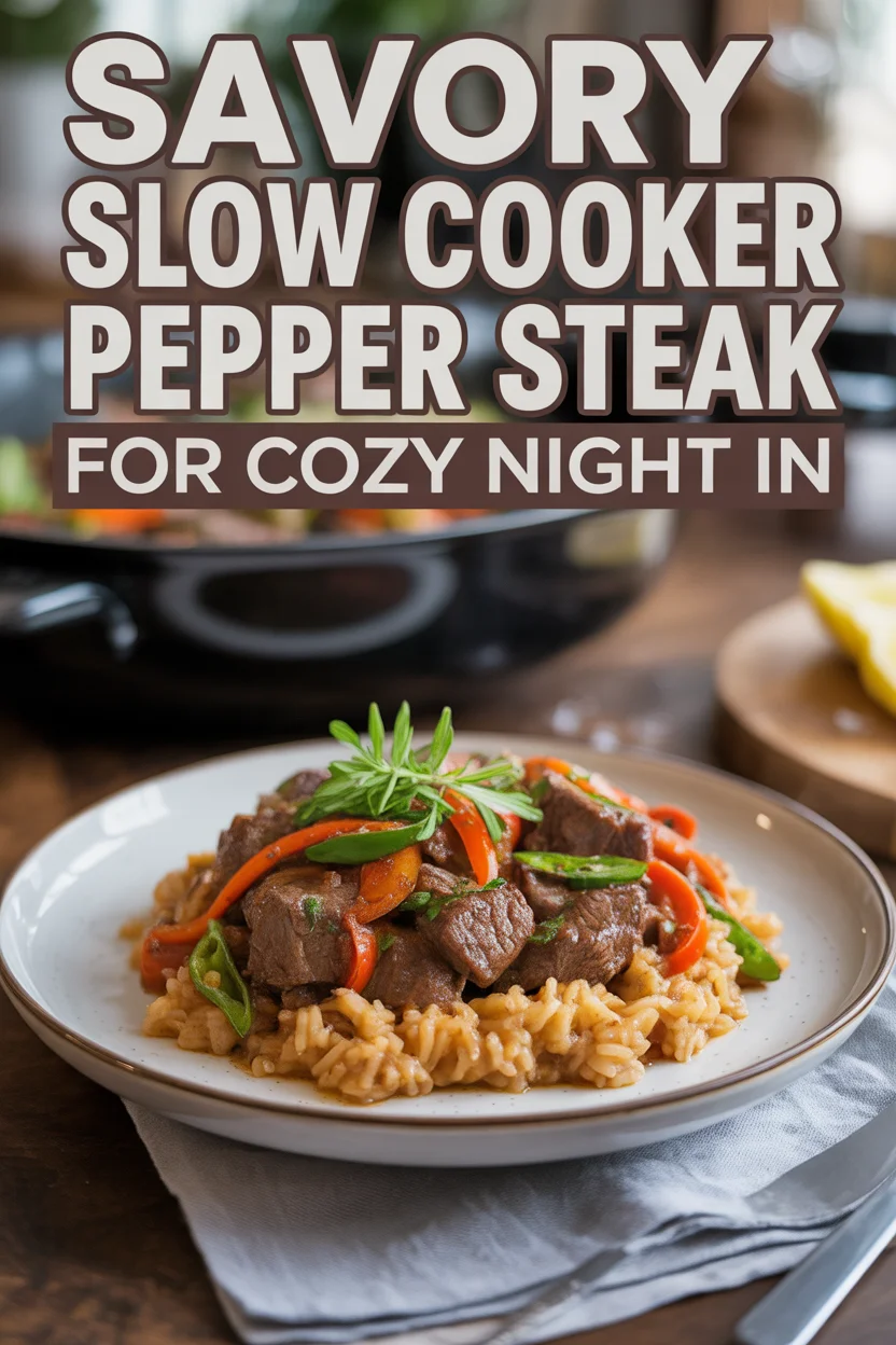 Slow Cooker Pepper Steak