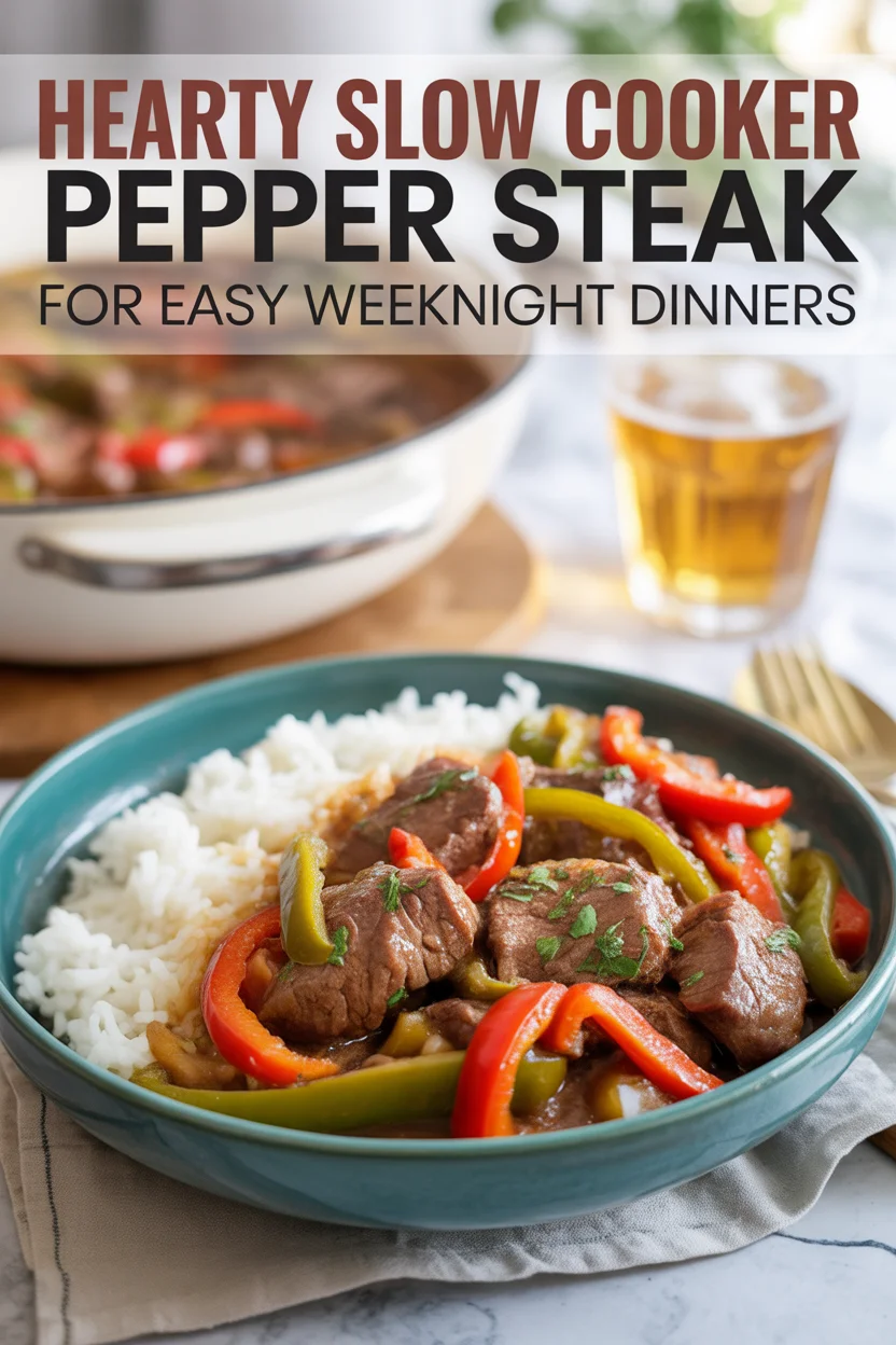 Hearty Slow Cooker Pepper Steak for Easy Weeknight Dinners
