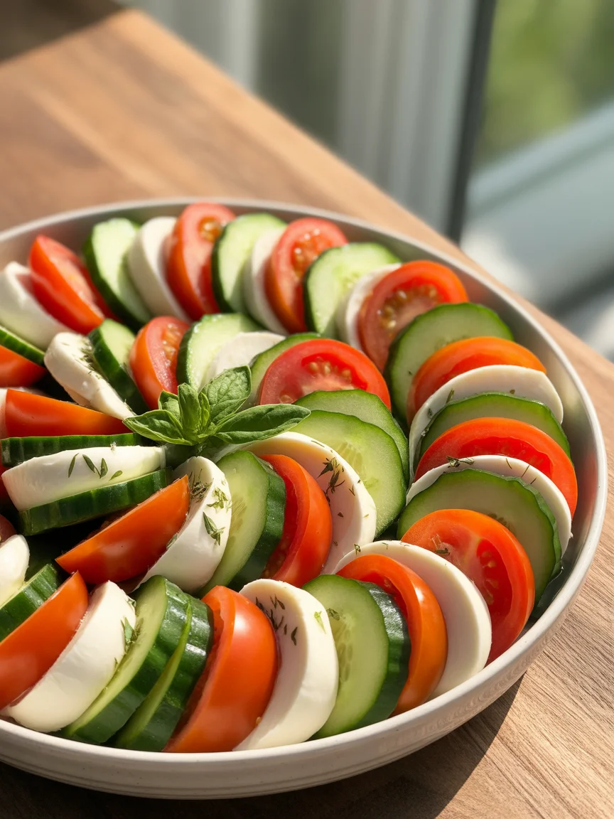 Fresh Cucumber Caprese Salad: A Bright, Flavorful Twist