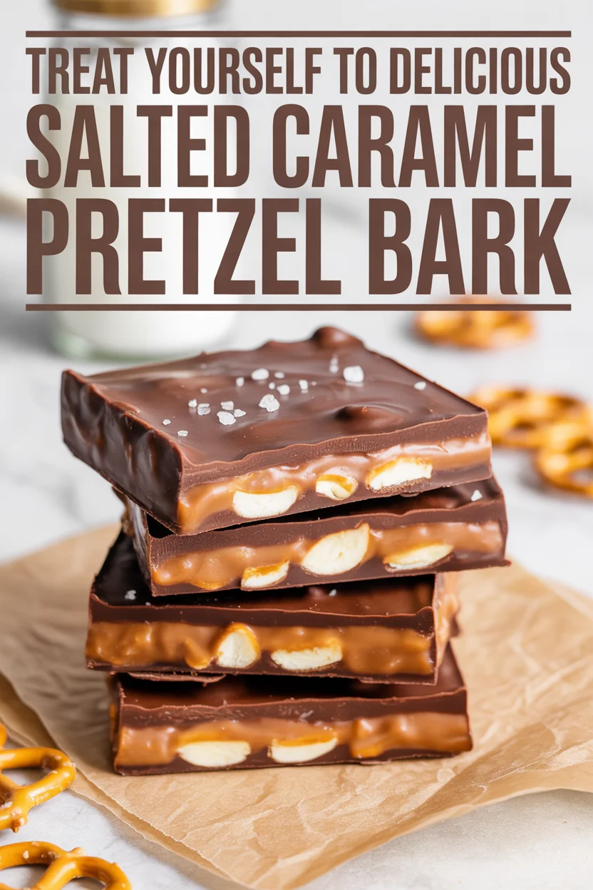Treat Yourself to Delicious Salted Caramel Pretzel Bark