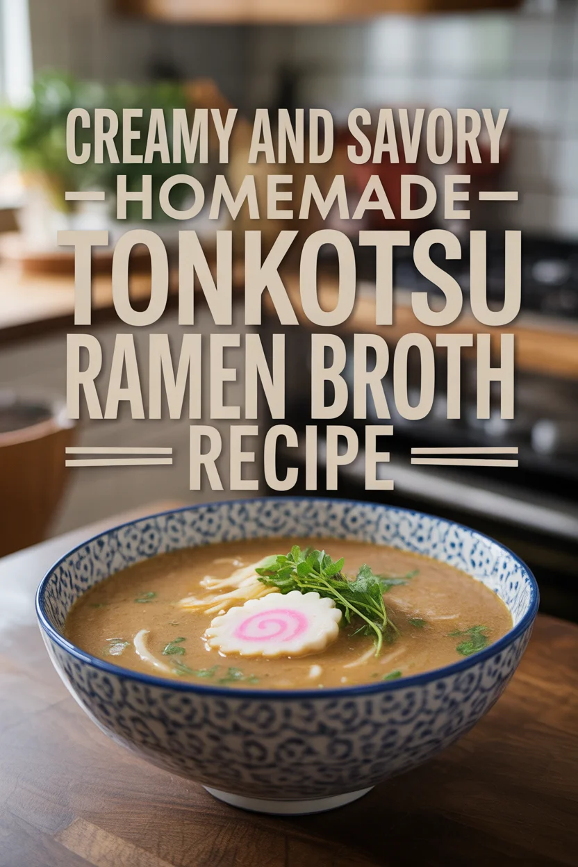 Creamy and Savory Homemade Tonkotsu Ramen Broth Recipe