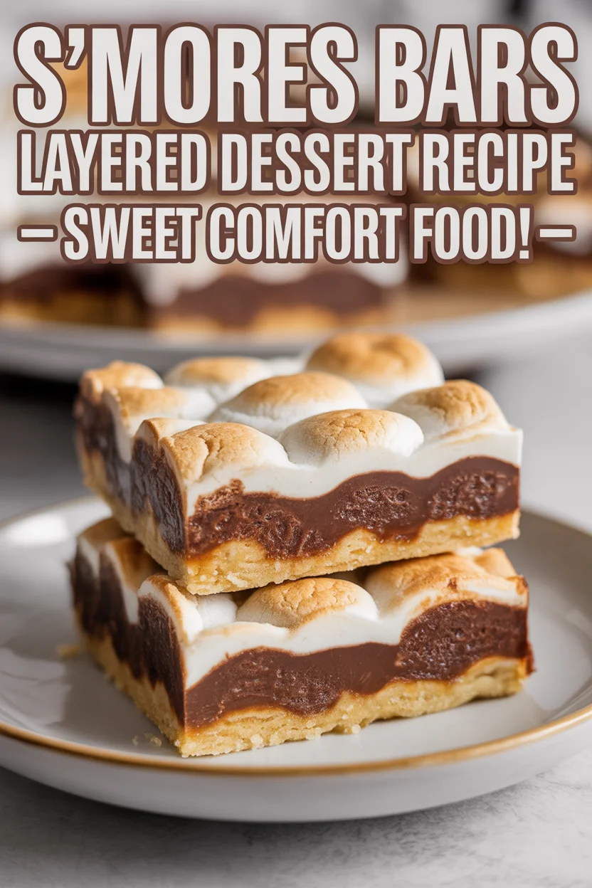 S’mores Bars Layered Dessert Recipe – Sweet Comfort Food!