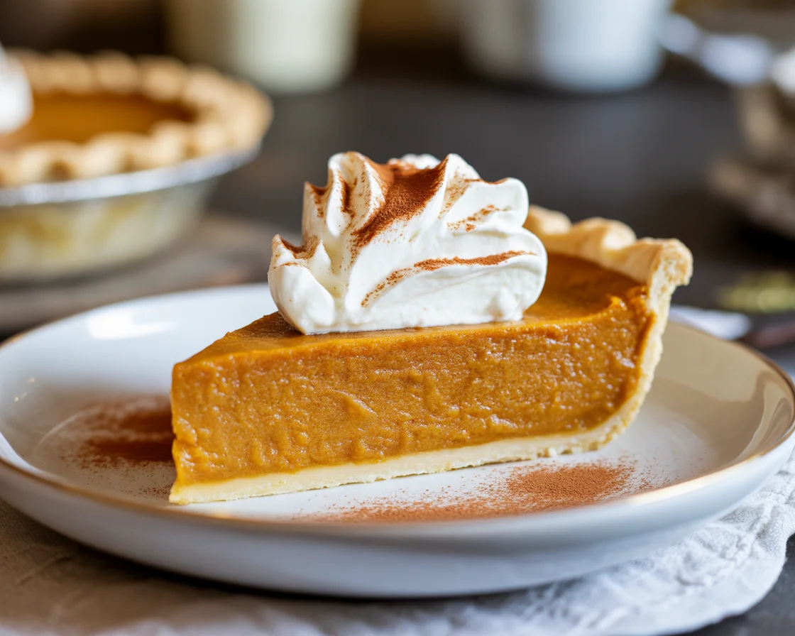 Pumpkin Pie Brûlée with Bourbon Vanilla Whipped Cream