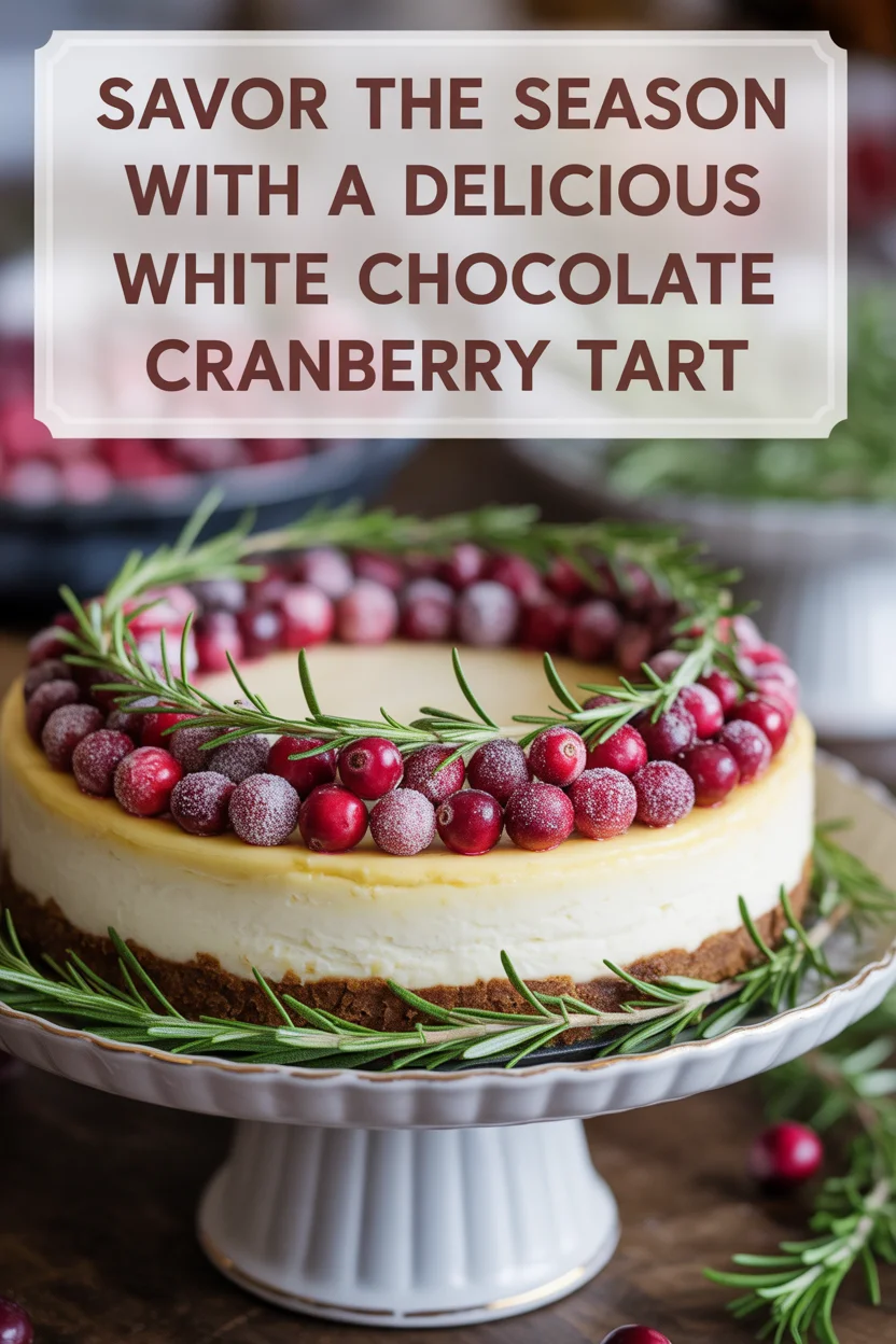 White Chocolate Cranberry Tart