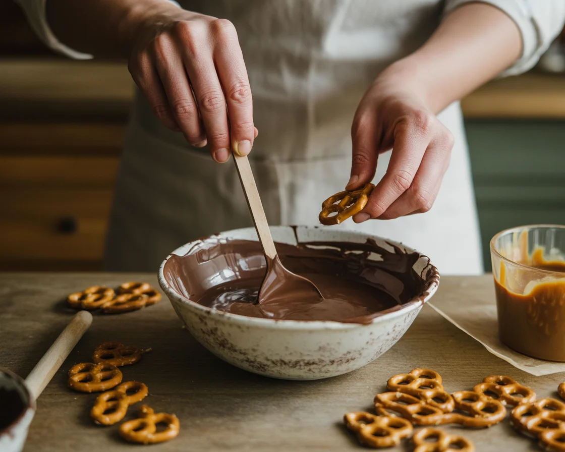 Salted Caramel Pretzel Bark