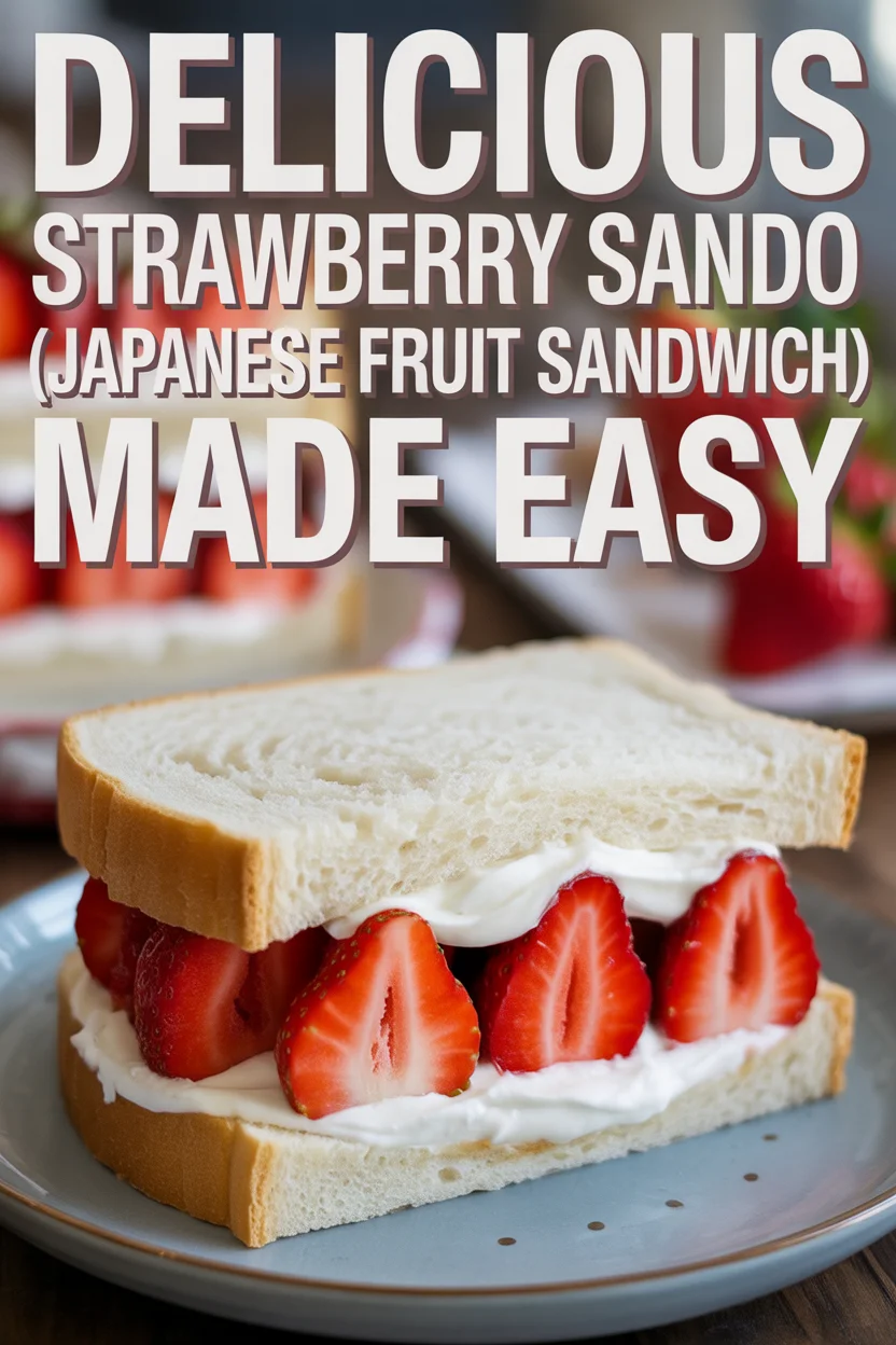 Strawberry Sando (Japanese Fruit Sandwich)