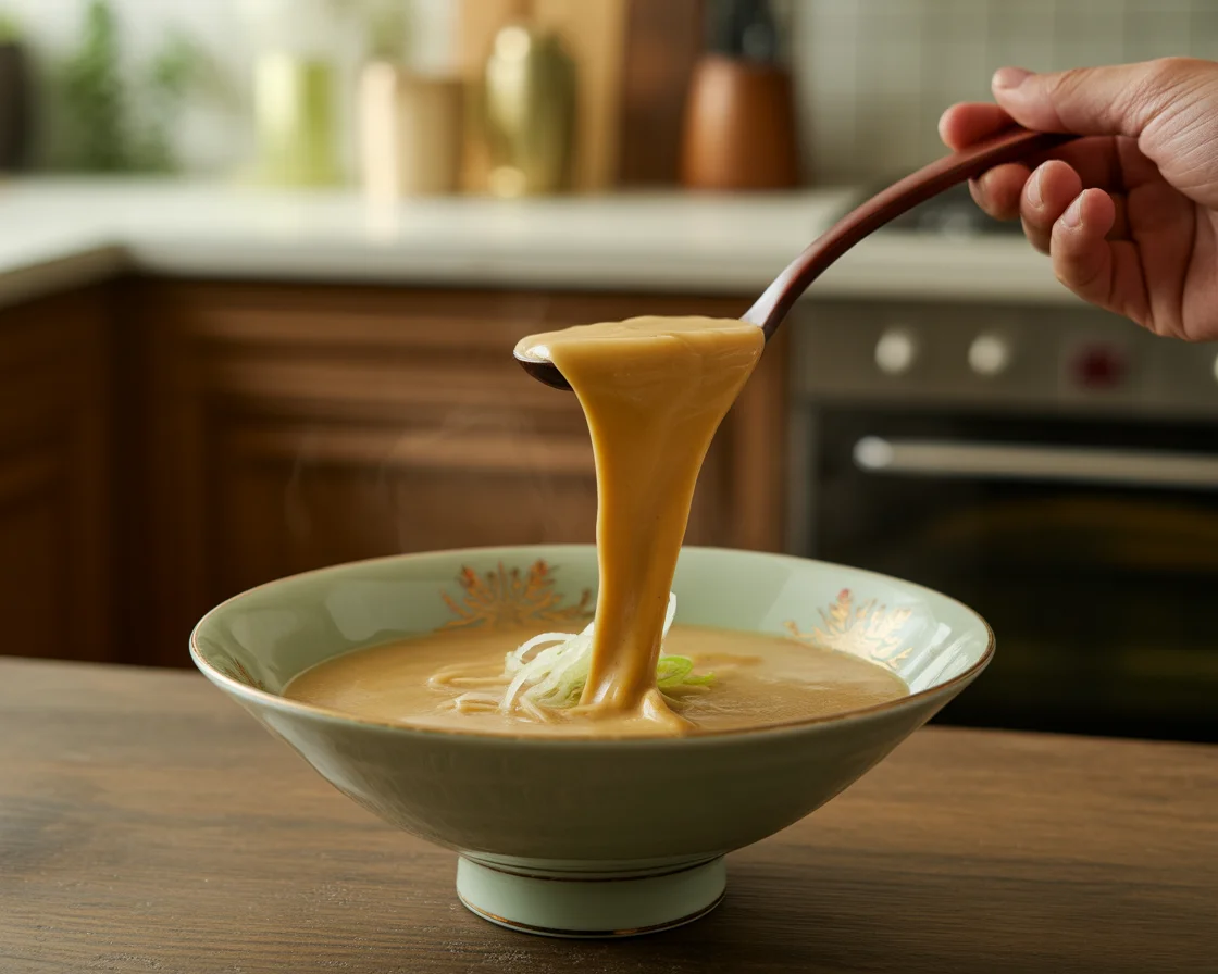 Creamy and Savory Homemade Tonkotsu Ramen Broth Recipe