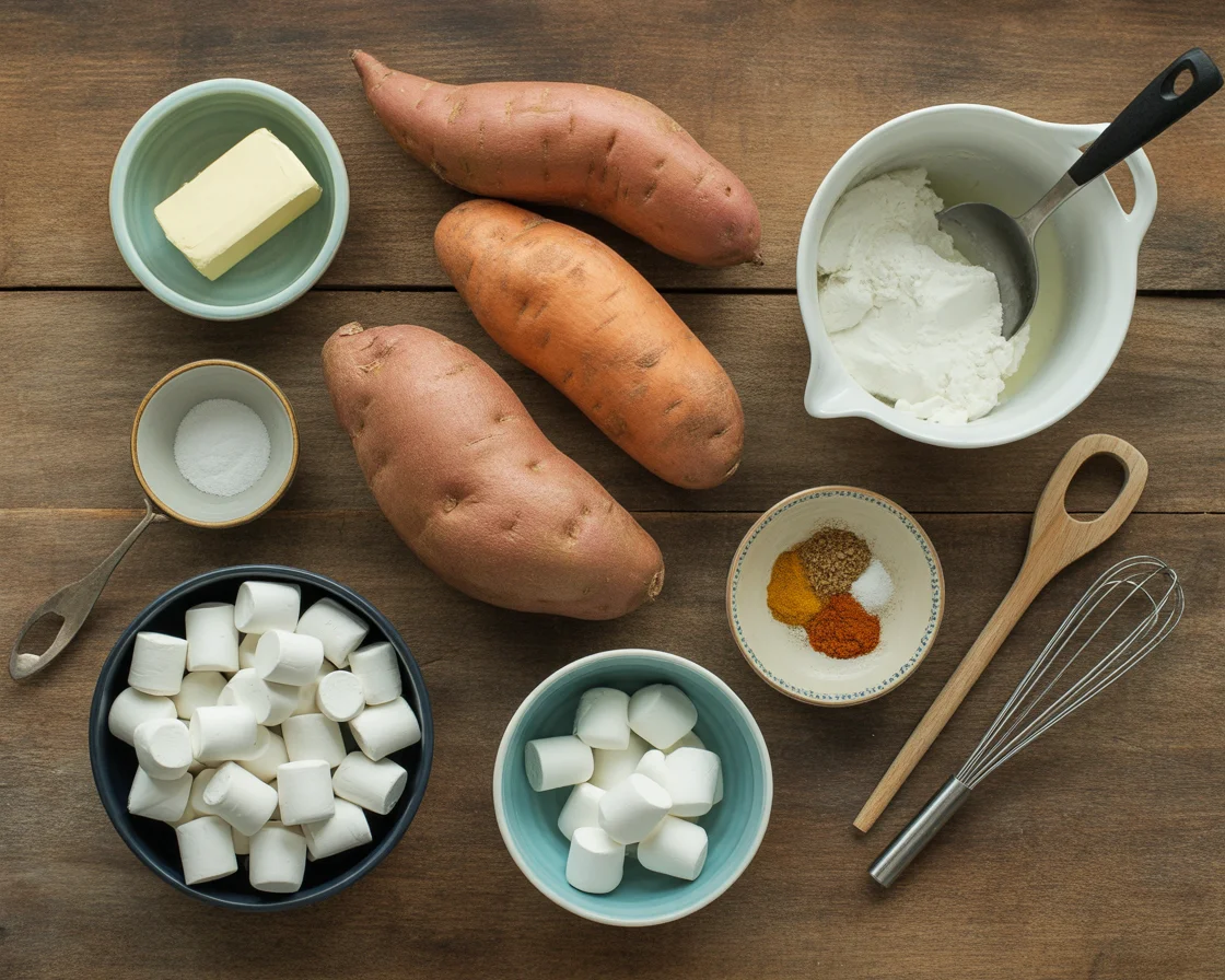Sweet Potato Casserole with Marshmallows