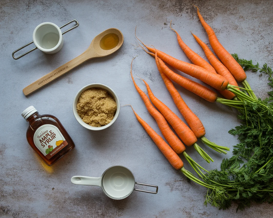 Slow Cooker Maple & Brown Sugar Glazed Carrots