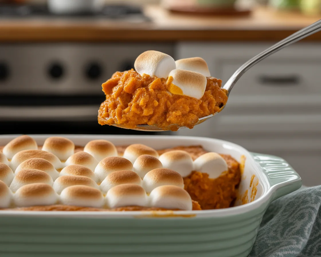 Sweet Potato Casserole with Marshmallows