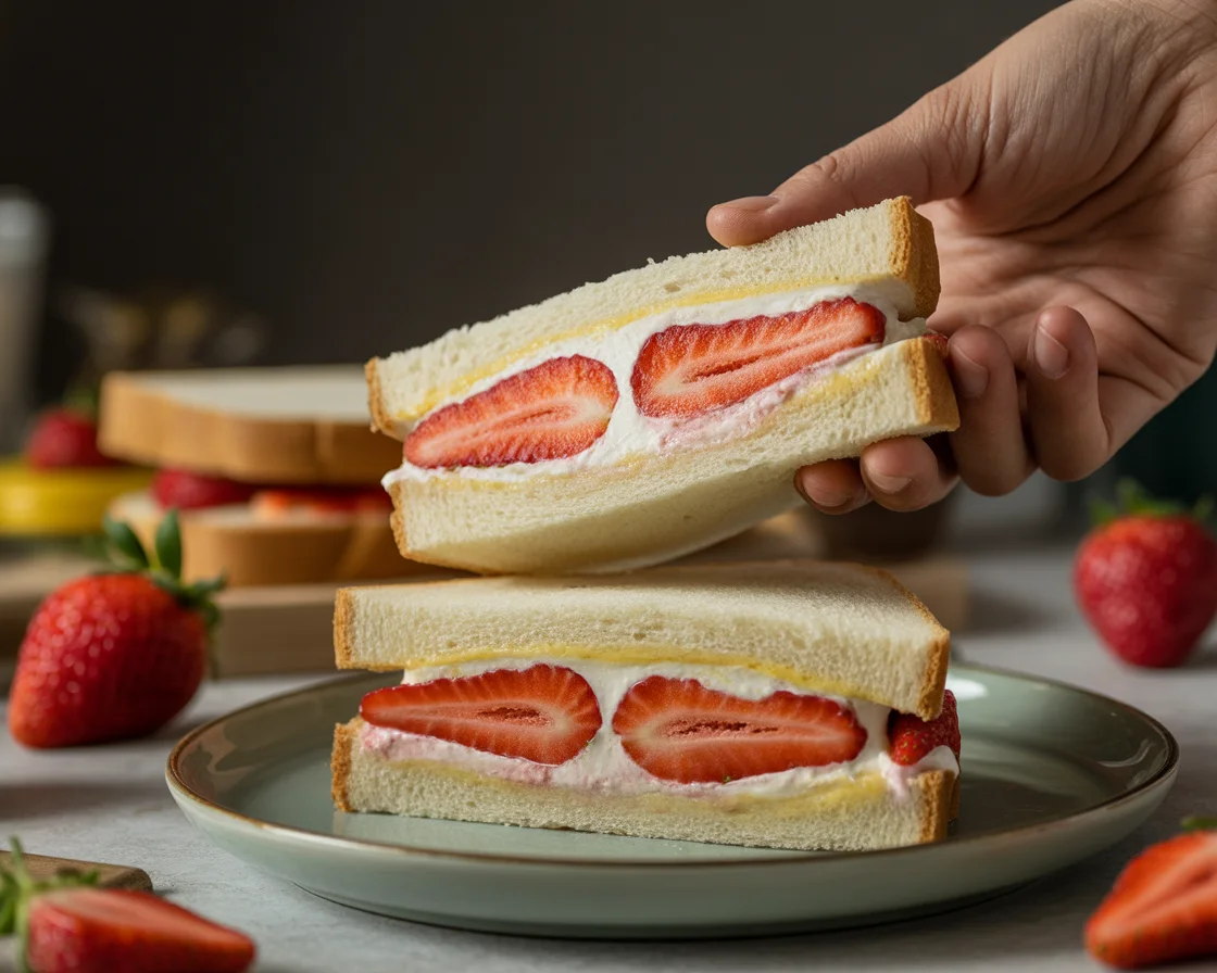 Strawberry Sando (Japanese Fruit Sandwich)
