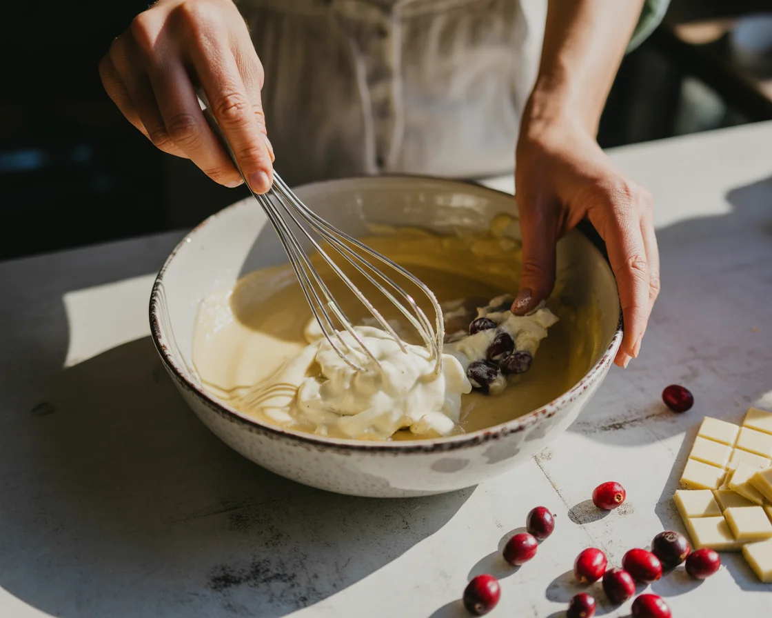 White Chocolate Cranberry Tart - Delight Fuel
