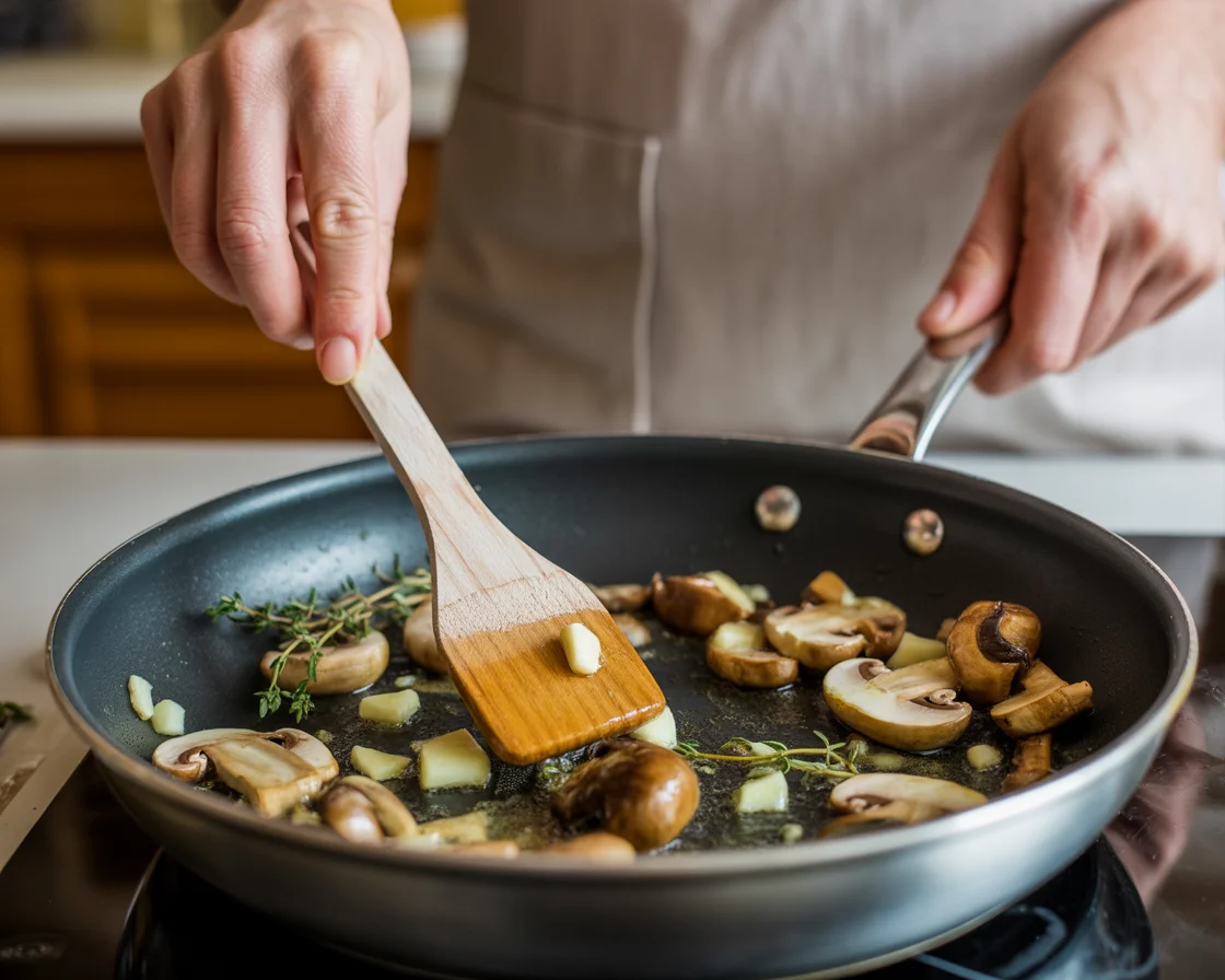 Savor Every Bite of Roasted Mushrooms in a Browned Butter, Garlic and Thyme Sauce