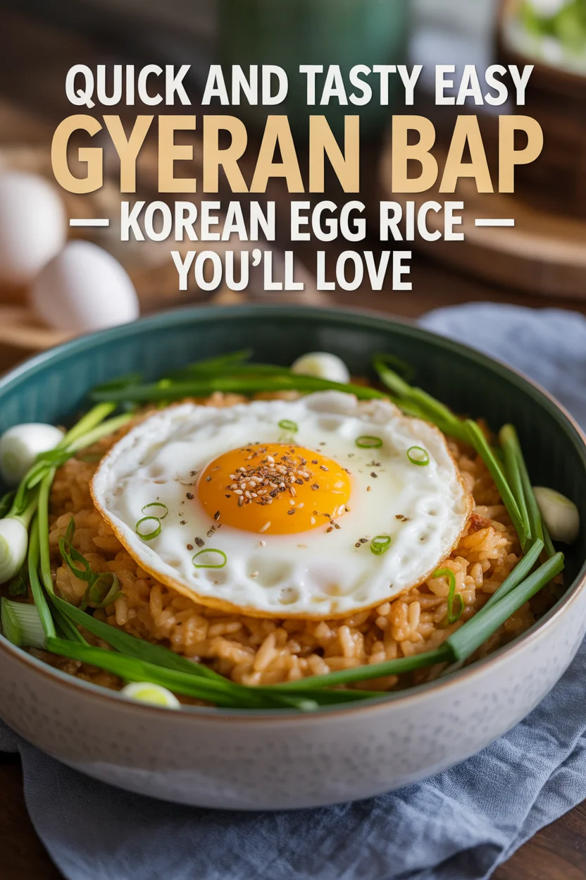 Easy Gyeran Bap – Korean Egg Rice