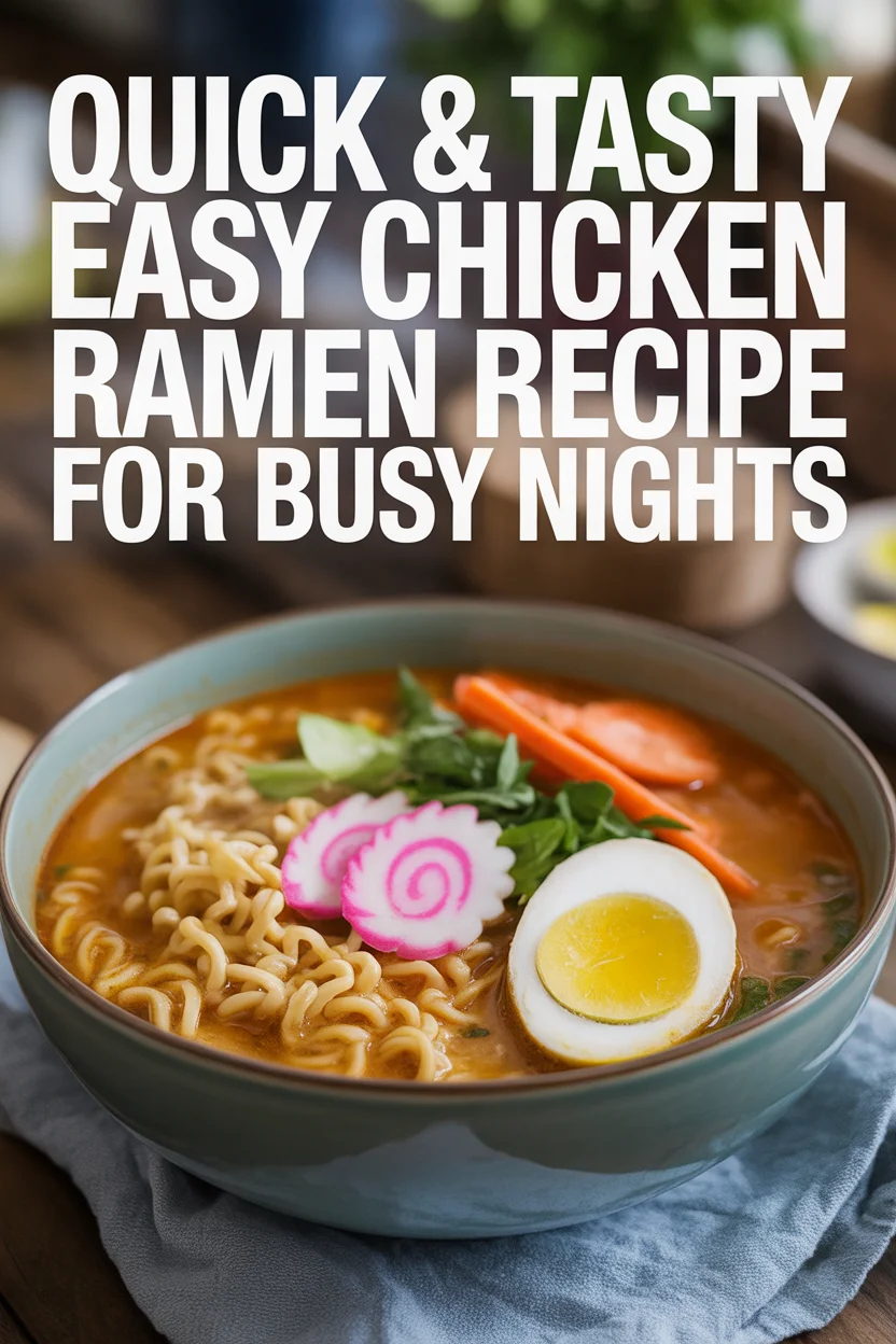 Quick & Tasty Easy Chicken Ramen Recipe for Busy Nights