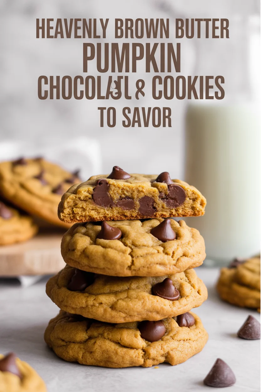Brown Butter Pumpkin Chocolate Chip Cookies