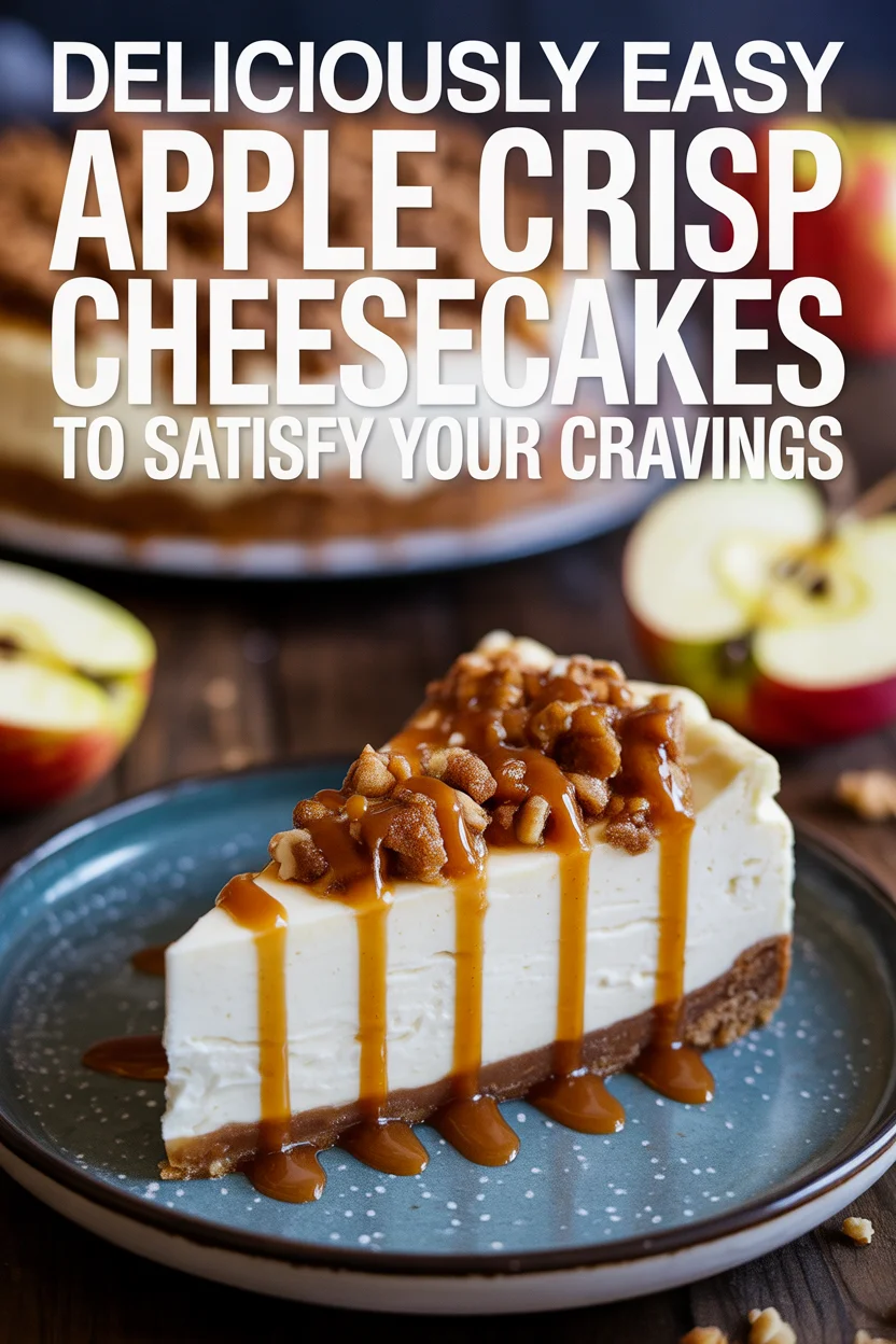 Deliciously Easy Apple Crisp Cheesecakes to Satisfy Your Cravings