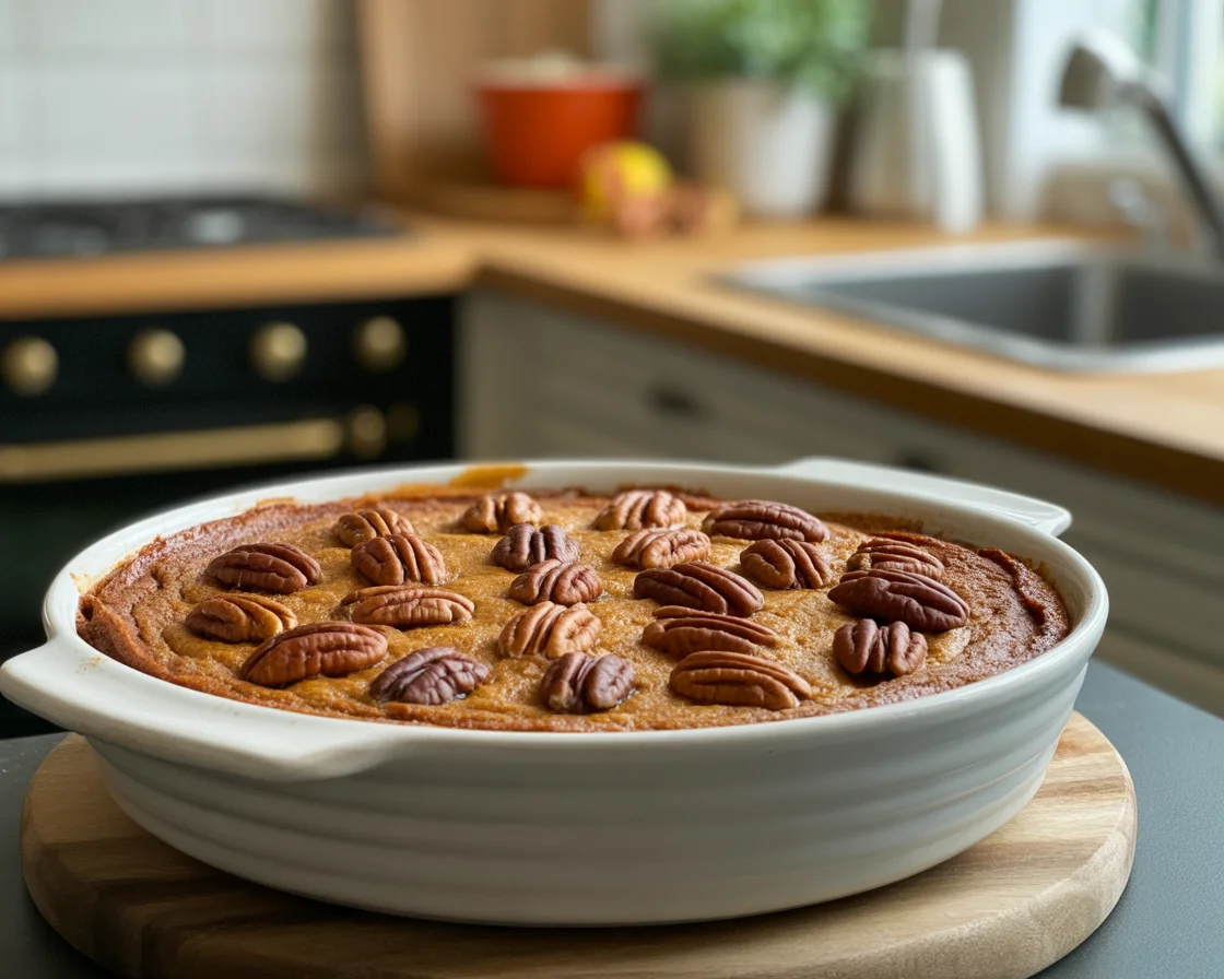 Delicious Homemade Pumpkin Pecan Cobbler Your Family Will Love!