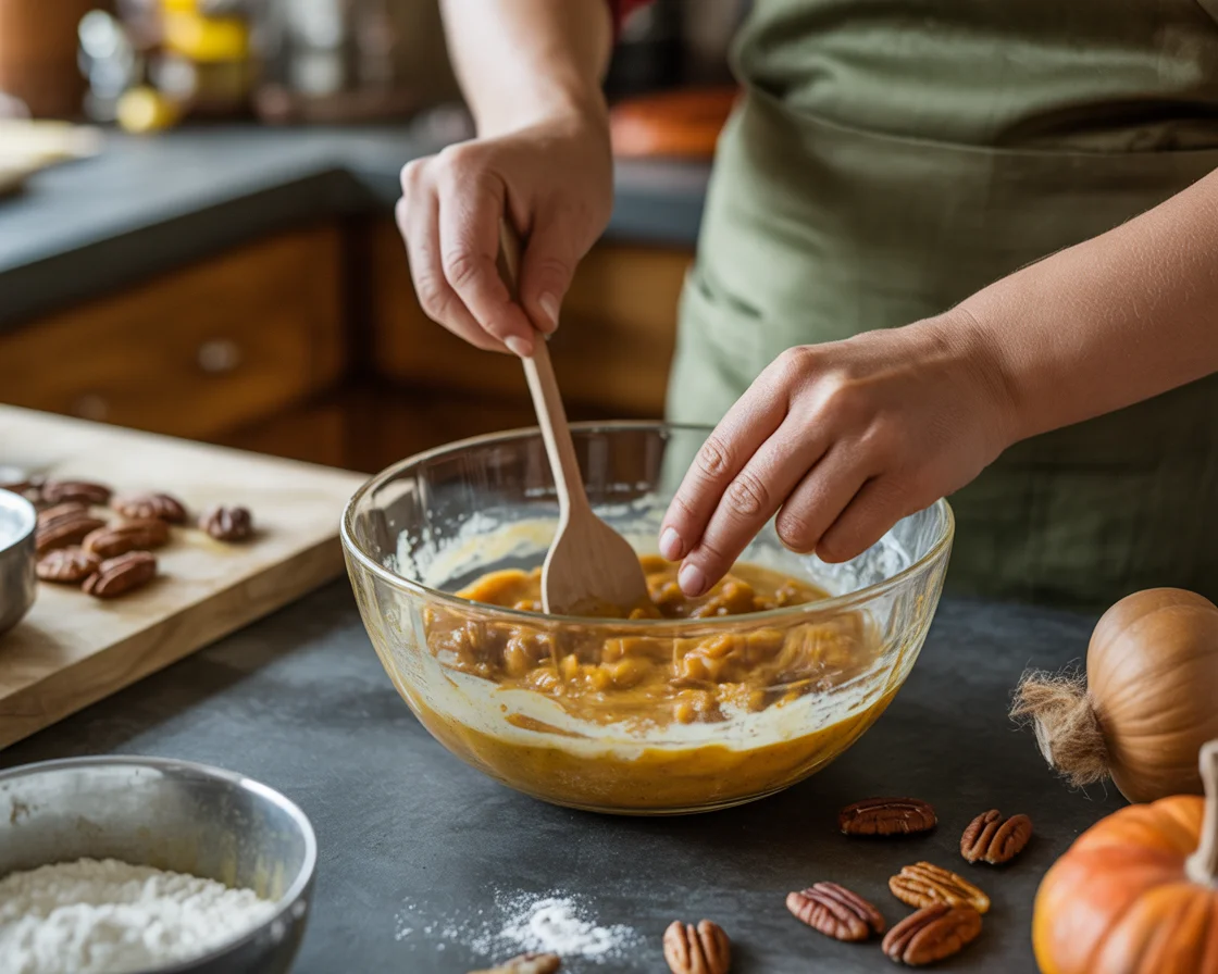 Homemade Pumpkin Pecan Cobbler