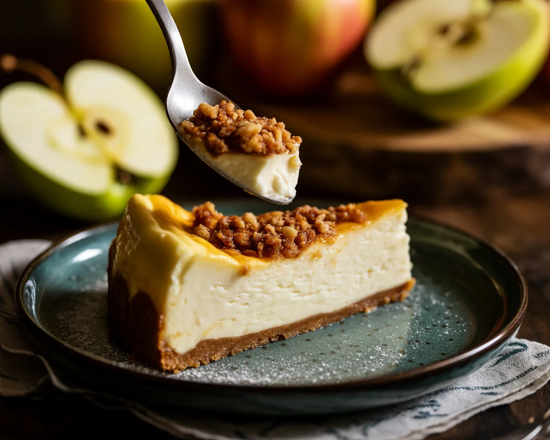 Apple Crisp Cheesecakes