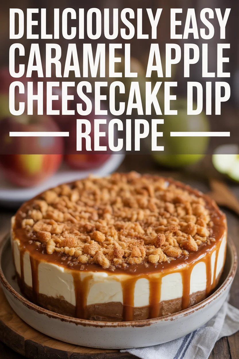 Easy Caramel Apple Cheesecake Dip