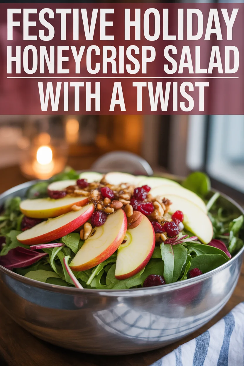 Festive Holiday Honeycrisp Salad with a Twist