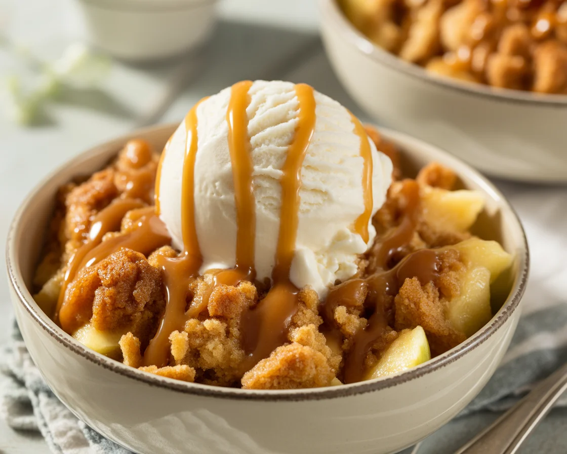 Satisfy Your Sweet Tooth with Caramel Apple Dump Cake!